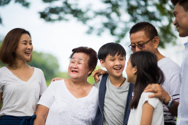 istock Multigenerational family bonding in a park 964985572