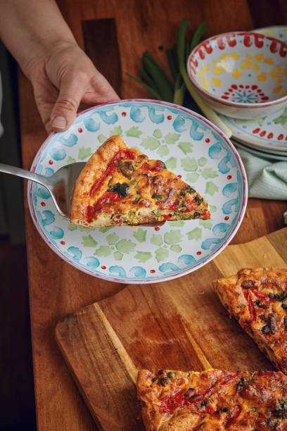 istock Frittata with Paprika, Spring Onions, Peas, Spinach and Parmesan 965002458