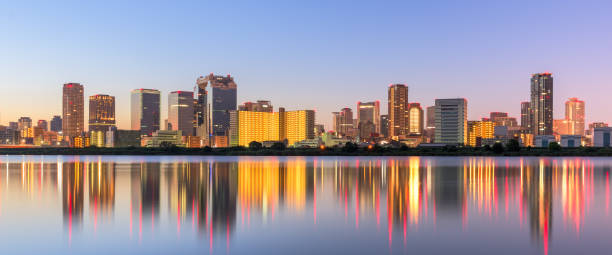 istock Osaka, Japan Cityscape Panorama 965003730