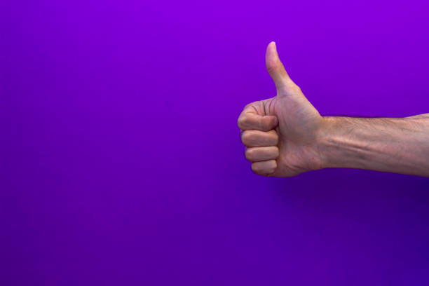 istock Thumbs up, like a sign right hand 965015956