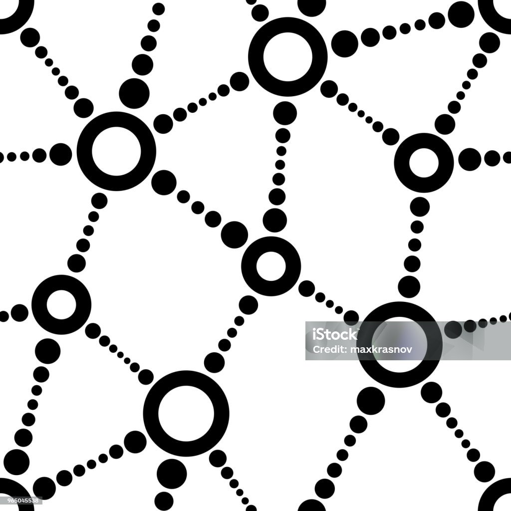Connection Pattern Icon Seamless Connection Pattern Stock Illustration - Download Image Now ...