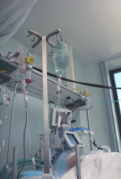 istock Comatose patient jointed to the artificial life systems 965045842
