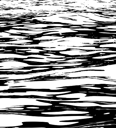 Black and white water waves grunge texture  - abstract water surface texture for your design and overlay.