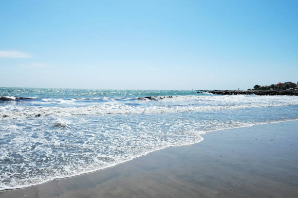 istock Beach and sea in bright sunlight 965049290