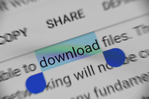 istock Selecting Download information headline in Digital Device 965059492
