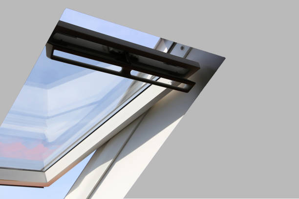 Skylight on a residential home Skylight on a residential home, interior shot dormer stock pictures, royalty-free photos & images