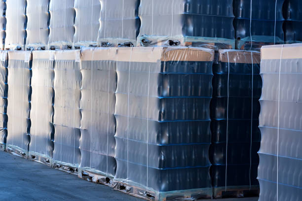 istock Many wine bottles packed for wholesale at winery 965067490