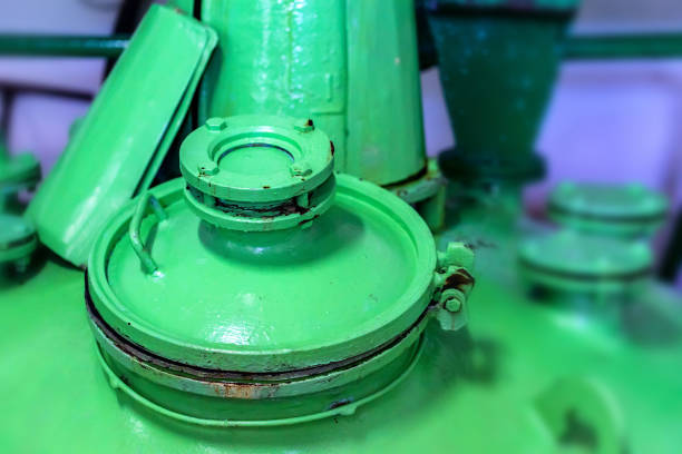 istock Top of green wine tank at modern winery 965072242