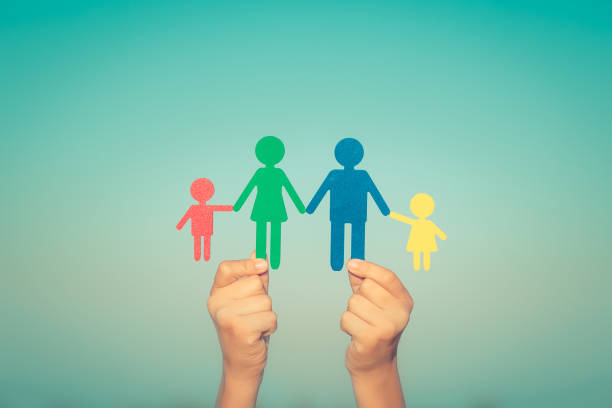 istock Paper family in hands 965085254