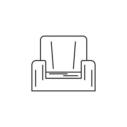 armchair line icon