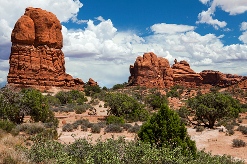 The Hand in Arches National Park, Utah, USA.