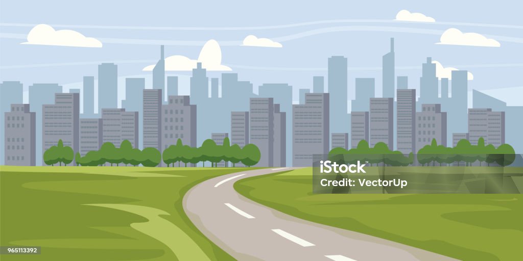 Cityscape background. Buildings silhouette cityscape. Modern architecture. Urban landscape. Horizontal banner with megapolis panorama. Vector illustration Cityscape background. Buildings silhouette cityscape. Modern architecture. Urban landscape. Horizontal banner with megapolis panorama. Cityscape stock vector