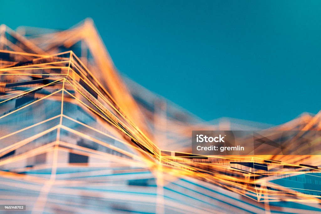 Abstract wire frame data mountain background Abstract wire frame data mountain background. Abstract Stock Photo