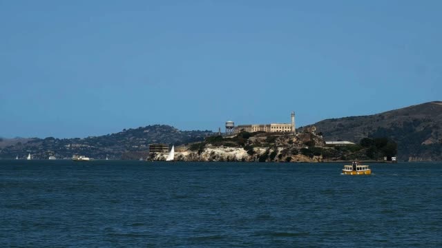 alcatraz and small ferry