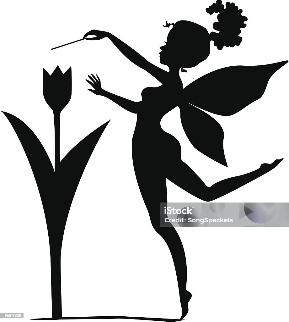 Fairy with Tulip  Fairy stock vector