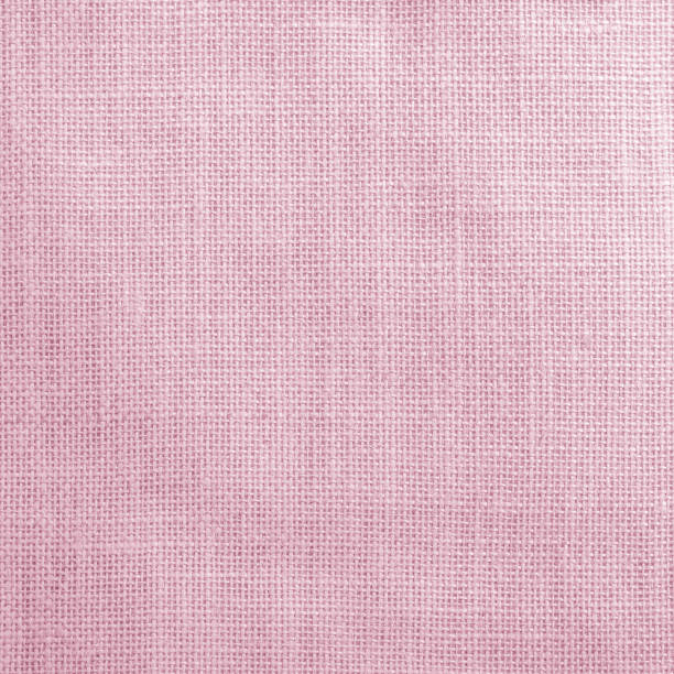 istock Hessian sackcloth woven texture pattern background in light sweet pink color 965218020