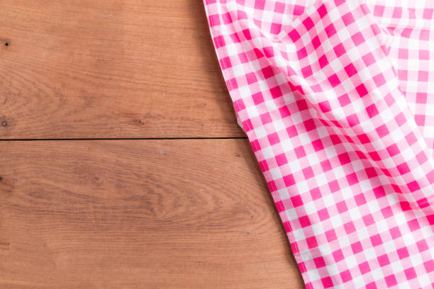 istock Tablecloths on the wooden table background 965218050