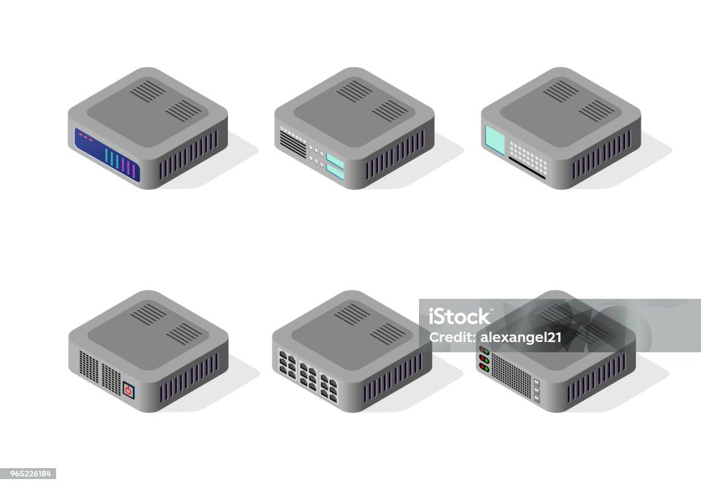 Computer set of cloud storage Computer set of cloud storage connection networking technology for digital design. The hosting server center abstract concept for a modern infrastructure business network. Abstract stock vector