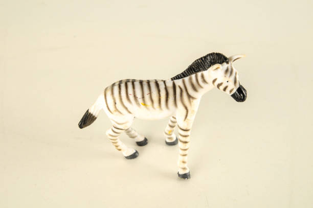 istock Close-up of zebra plastic animal 965236160