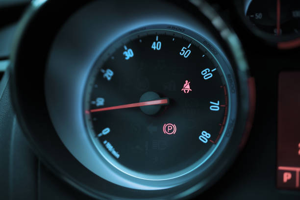 istock Closeup of car tachometer 965236306