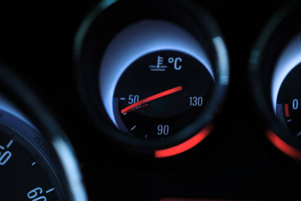 Car temperature coolant meter Car temperature coolant meter. coolant stock pictures, royalty-free photos & images