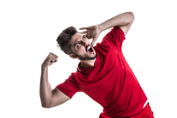 istock Fan / Sport Latino Player on red uniform 965241178
