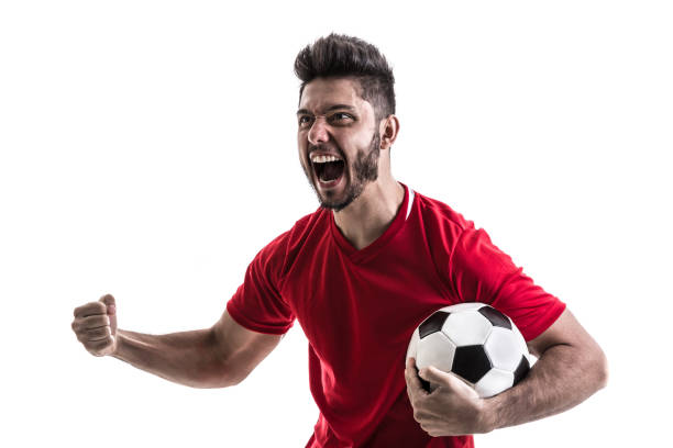 istock Fan / Sport Latino Player on red uniform 965241184