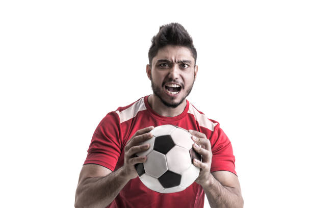 istock Fan / Sport Latino Player on red uniform 965241190