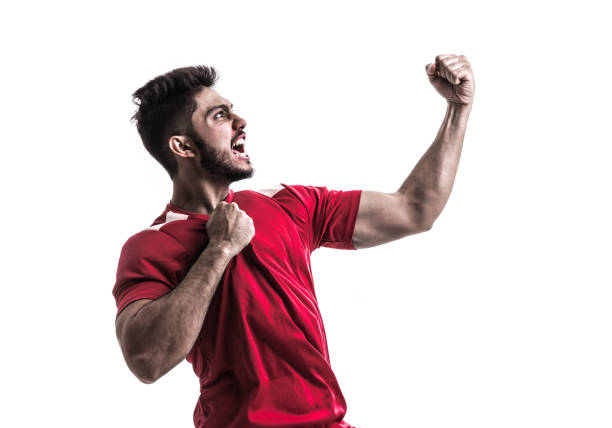 istock Fan / Sport Latino Player on red uniform 965241196