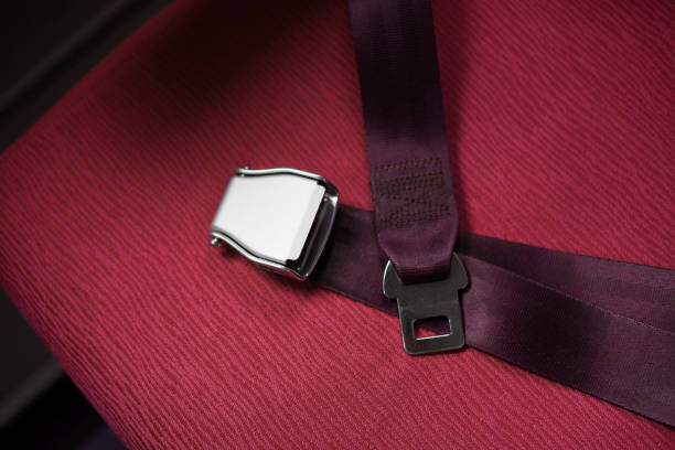 istock Seat belts on passenger aircraft 965243690