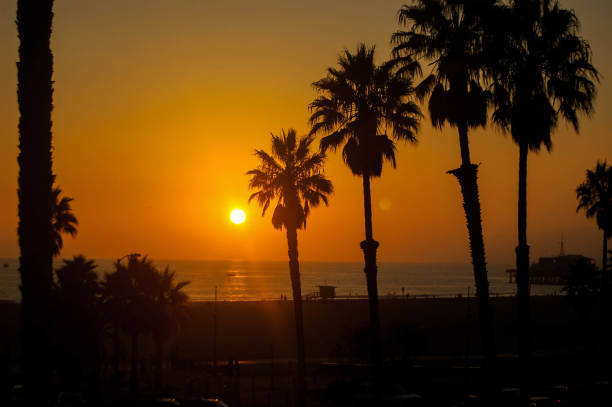 istock Sunset Over Santa Monica Beach 965262328