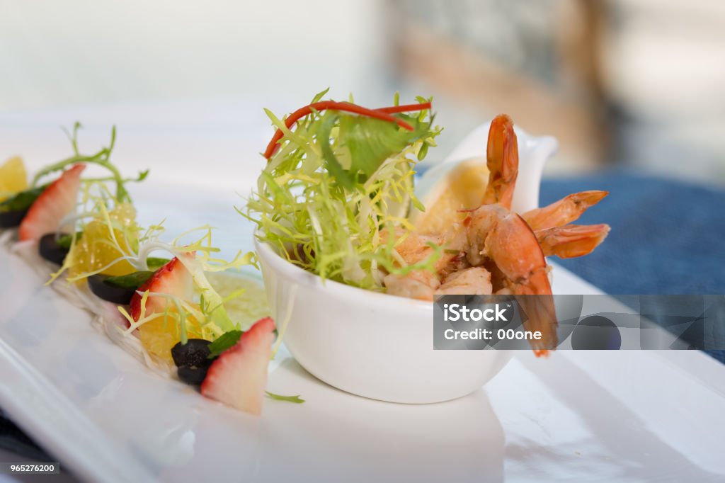 appetizer  &  shrimp Alcohol - Drink Stock Photo