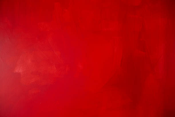 parete rossa vuota nella camera da letto - sfondo rosso foto e immagini stock