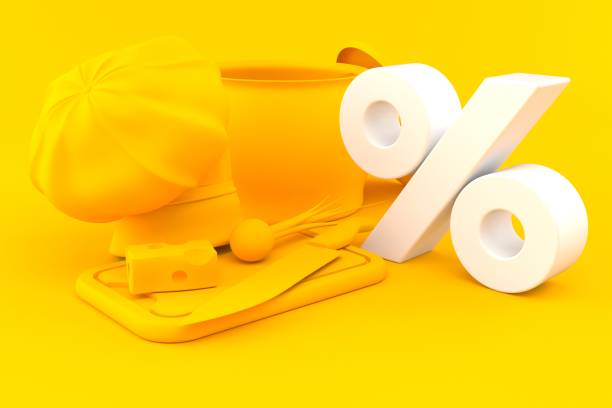 istock Culinary background with percent symbol 965317274