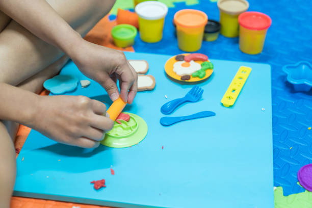 istock Educational play model toys for kid creative for toddlers concept. 965322490