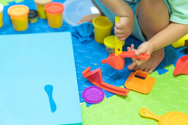 istock Educational play model toys for kid creative for toddlers concept. 965322496