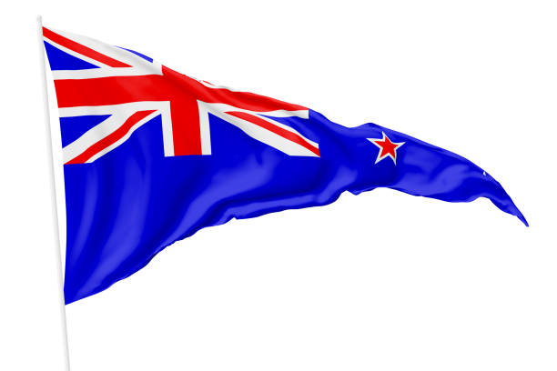 istock Triangular flag of New Zealand 965328012