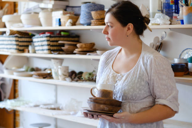 istock pottery workshop craft clay jug handmade crockery 965328502