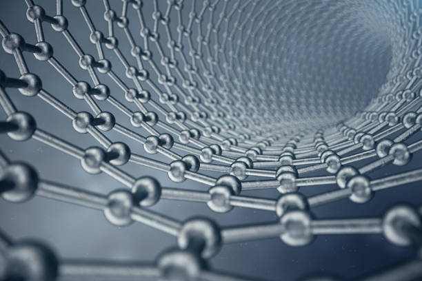 istock 3d rendering structure of the graphene tube, abstract nanotechnology hexagonal geometric form close-up, concept graphene atomic structure, concept graphene molecular structure. 965331040