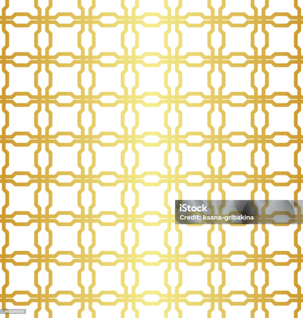 Golden Simple Pattern Geometric Golden Seamless Pattern Stock Illustration - Download Image ...