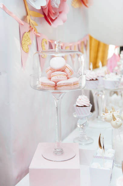 istock Kids birthday party decoration and cake. 965353882