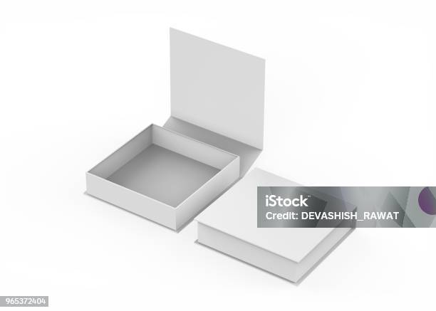 White Gift Box Stock Photo - Download Image Now - Box - Container, Model - Object, White Color