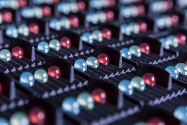 istock Macro shot outdoor modular LED panels on the stage 965375554