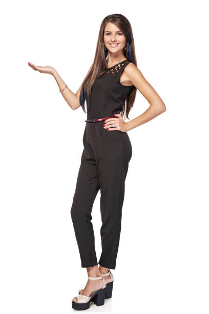 istock Business woman showing blank copy space 965385366