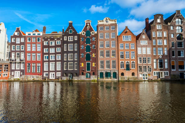 istock The dancing houses at the Damrak 965388124