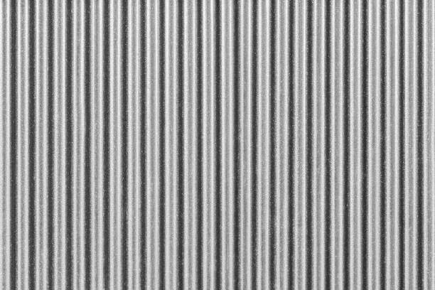 Metal fence background. White corrugated metal fence background. grooved stock pictures, royalty-free photos & images