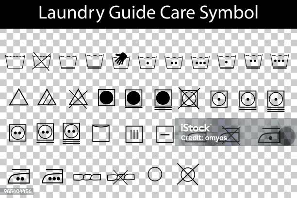 Simple Laundry Guide Symbol Stock Illustration - Download Image Now - Guide - Occupation, Laundry, Icon Symbol