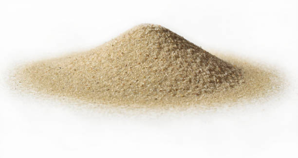 istock Heap of beach sand on white 965404950