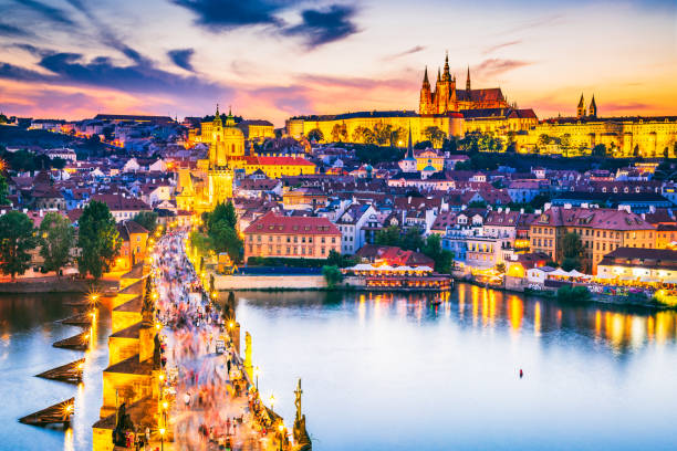 istock Charles Bridge and Prague Castle, Czech Republic 965404972