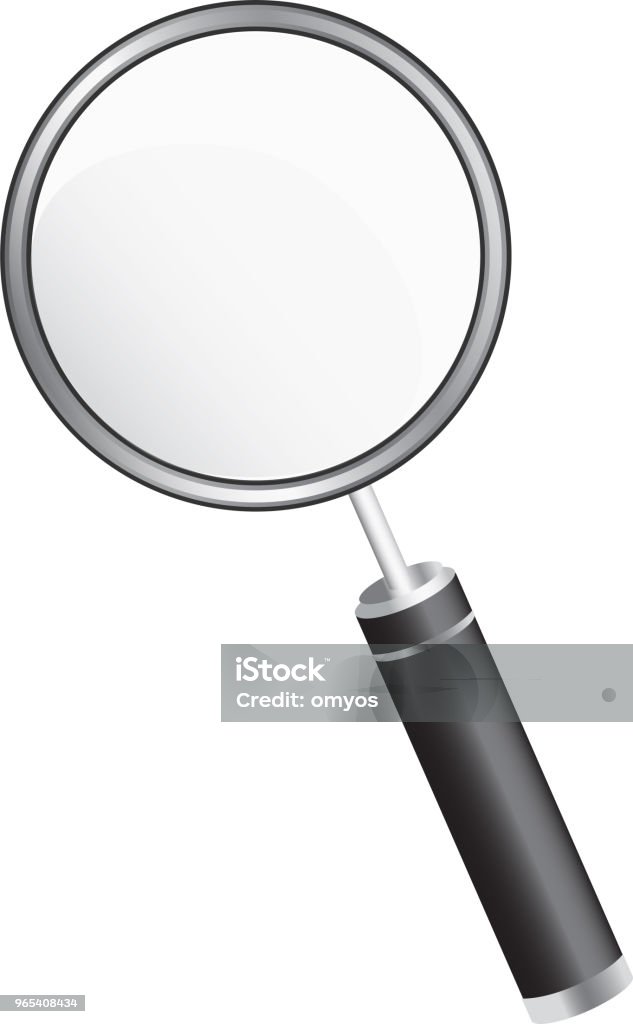 Simple Magnifying Image Simple Magnifier At White Background Stock Illustration - Download ...